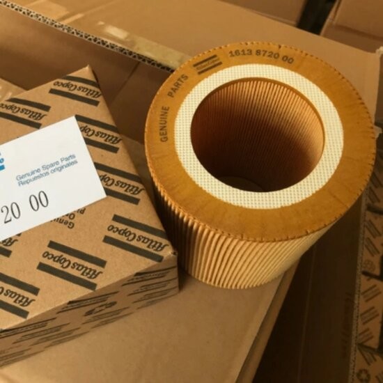 Atlas copco air filter 1613872000