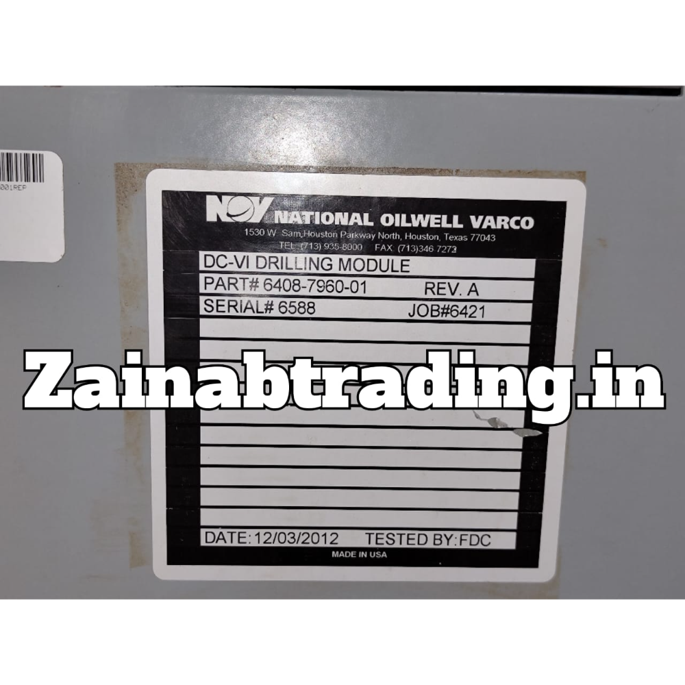 NOV DC-VI DRILLING MODULE 6408-7960-01 REV.A